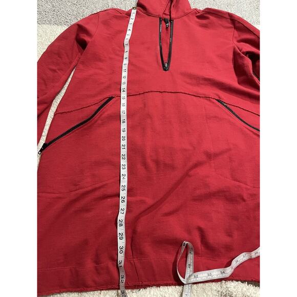Noblu Breakfast in Tokyo women’s size Small red hooded sweatshirt zip jacket - Picture 4 of 9